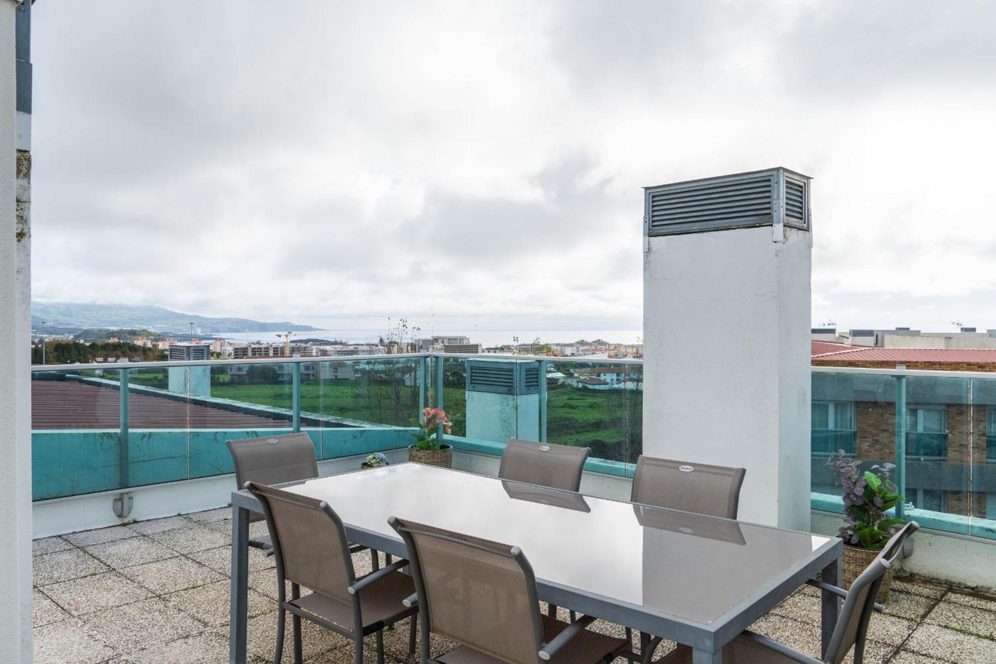 Rooftop Terrace Apartment Pdl Ponta Delgada Eksteriør billede